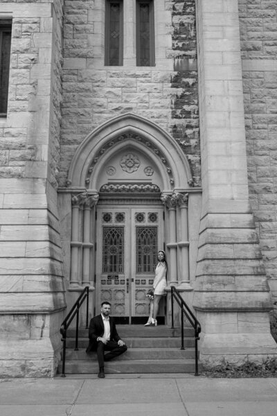 Modern courthouse elopement with candid documentary-style moments by destination wedding photographer Mindy Hulett