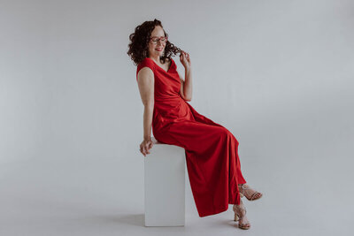 Personal trainers walking on street