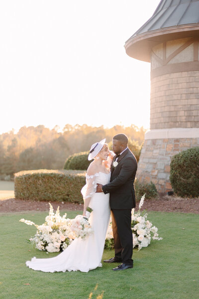 Bride on wedding day