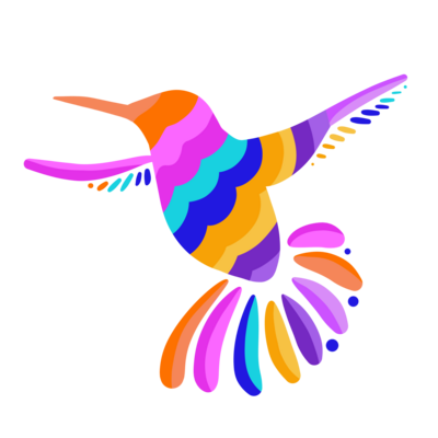 Creative arts and crafts pajarito colibri