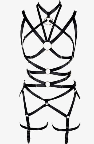 Punk Cut Out Harness Full-Body