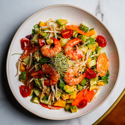 salade de crevettes restaurant 