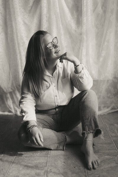 Brittany Fitch, the founder of Larks Atelier - a web design studio for luxury wedding photographers.