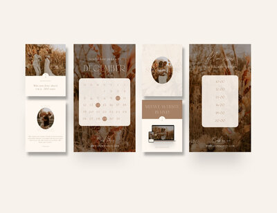 Boho Instagram templates voor fotografen