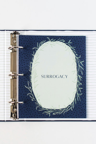 The Surrogacy / Donor paper pack allows you track the IVF journey, including a surrogacy and/or donor portion.
