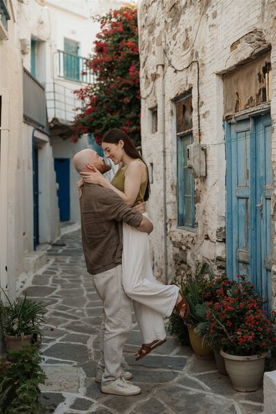 Destination elopement photographer  in Parikia village Paros by Joanna Fotopoulou