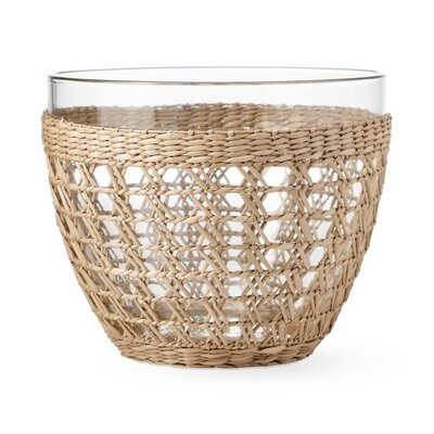 WS Glass and Woven Salad Bowl