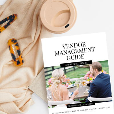 Vendor Management Guide for Wedding Venues - MHC - Flatlay