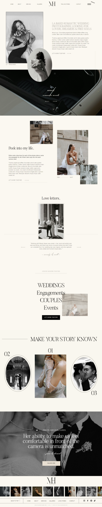 Portfolio project two brand and website mockup10