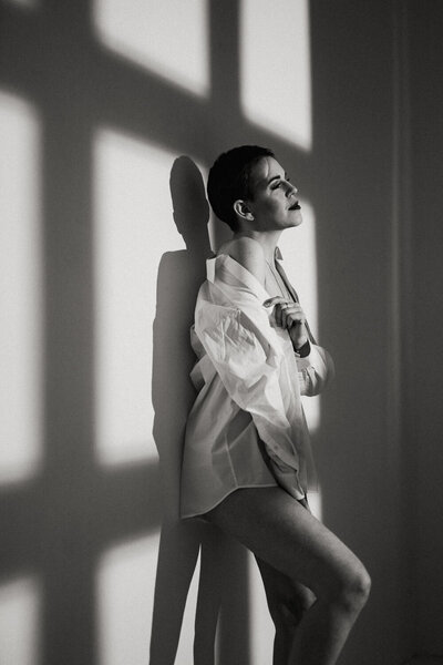 intimní studiové boudoir focení