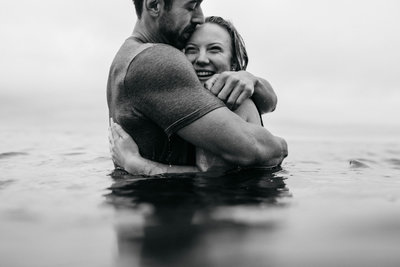 surprise proposal, lower lewis river falls, unique proposal, waterfall proposal