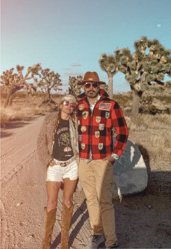 Lilly and Vic in desert