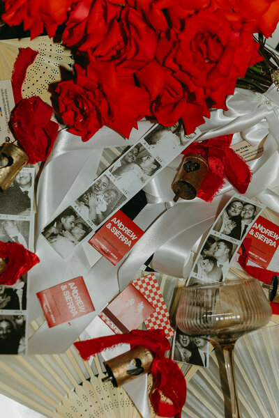 Luxury wedding invitation flat lay for an elegant celebration at The Revery in Los Angeles, styled by Jasper & Lane Events