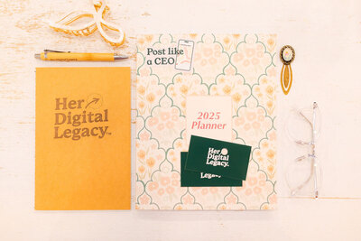 Branded 2025 Planner and business cards