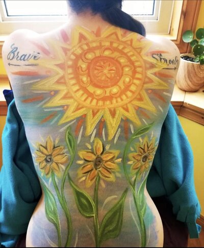 Therapeutic body painting available in Yarmouth Nova Scotia