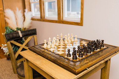 chessboard at Tranquility farm