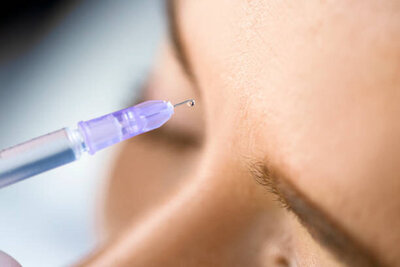 Botox in the forehead