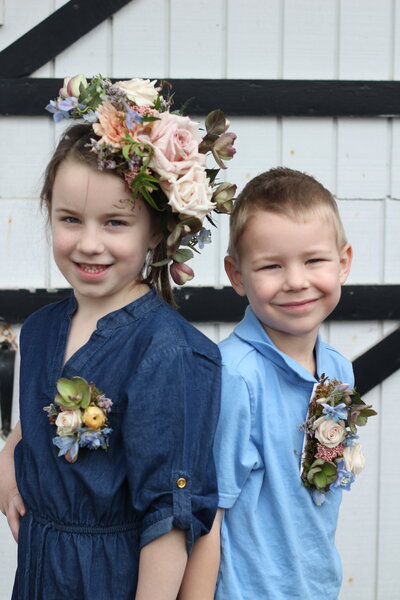 Children and Flowers