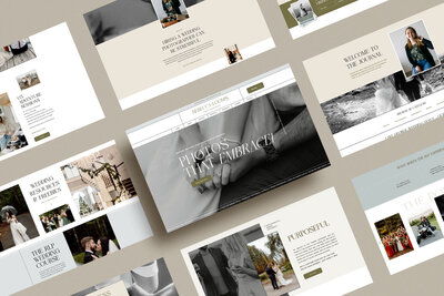 Mockup to show an example of showit branding and website designer​ Palme Design Co