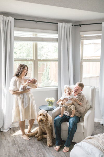 Lifestyle Newborn Photographer serving the Highland Village area