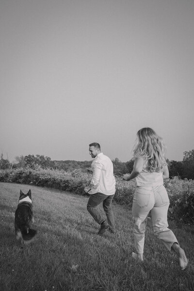 Alaska photographer, couples photographer, dog engagement photos, candid family photos