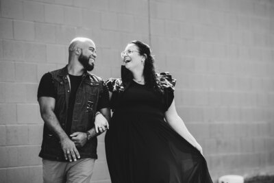 A portrait of Philadelphia wedding photographer Kristen and Joe Catoe.