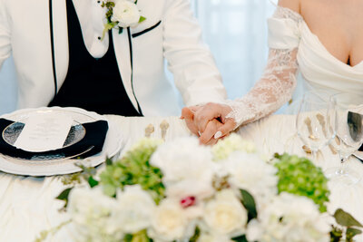 Bride in Dallas about to throw her bouquet to the wedding party, captured by Alex Blair Wedding Photography.