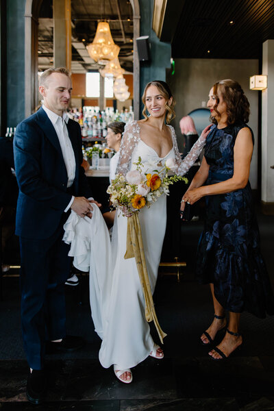bride and groom candids before wedding ceremony
