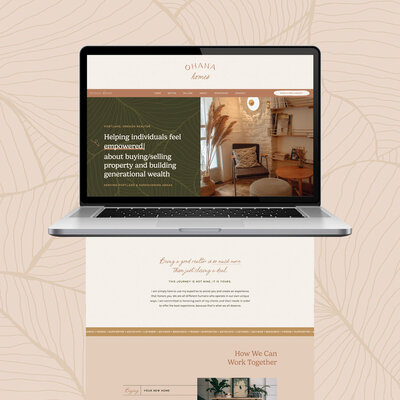 Showit web design for wedding photographer