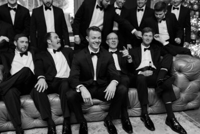 Wedding photography of the groomsman at Beau Rivage in Biloxi, Mississippi.