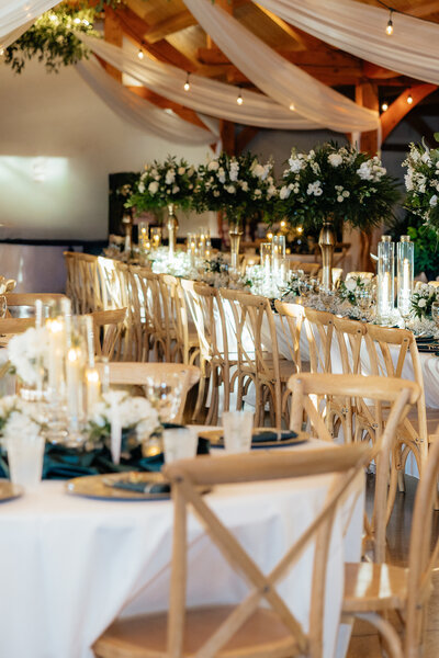 A twilight inspired reception setup.