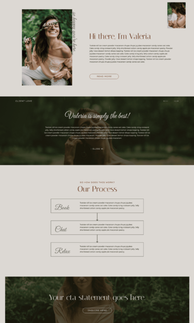 valeria website template mockup in different devices such as desktop, laptop, tablet and mobile
