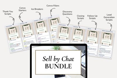 Templates to help with lead generation, sales and follow up via chat