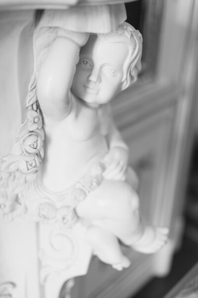 Angel´s statue of luxury palace Coburg Vienna