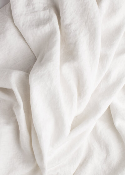 White linen sheet