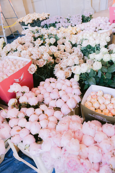 luxury wedding designer floral set tup New york City