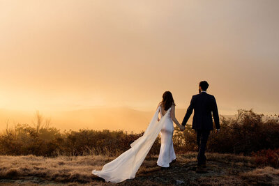 Adventure Elopement Hiking Elopement New England Photography by Melanie Ruth Photography