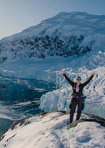 Photograph of Townsend Majors in Neko Harbour Antarctica