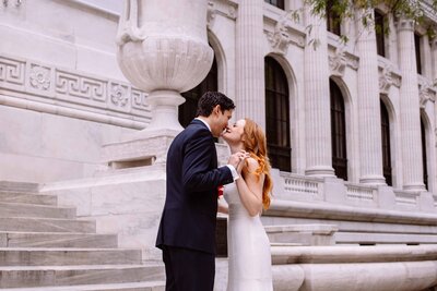 Kate Neal Photography+New+York+Public+Library+First+Look+NYC+Wedding+Photographer
