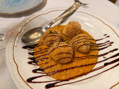 Baccala starter from Trattoria Da Gigi in Lucca, Italy