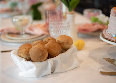 Take and bake gluten-free dinner rolls made by Mason Dixon Bakery