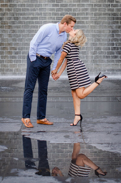 Millenium Park  Chicago Illinois Couples Engagement Photography Shoot