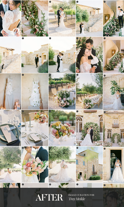 wedding gallery curation service for film wedding photographer0