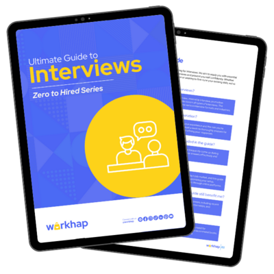 tablet mockup for the ultimate interview guide