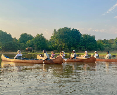Canoeing on the zambezi
