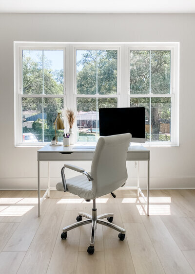 desk for startup brand copywriting