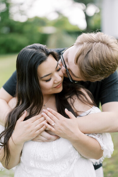 Summer engagement session at Koury Farms in Auburn, GA