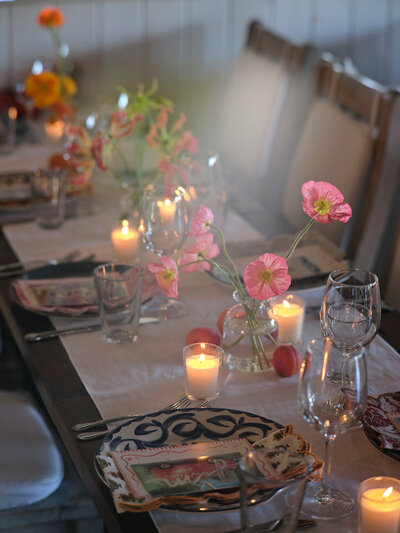 A wedding in greenwich, ct. Red florals for event.