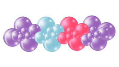 organic balloon decor