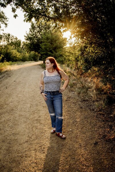 Anna Roorda at Lake Lewisville trails